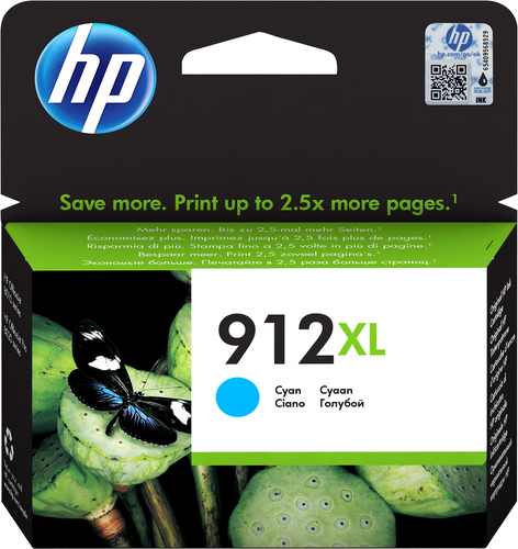 HP 912XL High Yield Cyan Ink kārtridžs