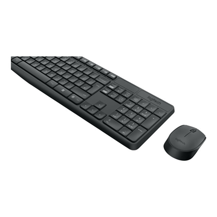 LOGITECH MK235 Wireless Keyboard & Mouse, RUS klaviatūra