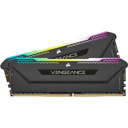 DDR4 Vengeance RGB PRO SL 16GB/3200 (2*8GB) BLACK CL16 operatīvā atmiņa