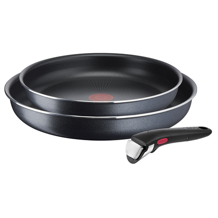 TEFAL Frypan set L1589132 Ingenio XL Force Frying, Diameter 24/28 cm, Removable handle, Black Pannas un katli