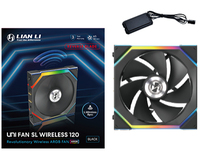 Lian Li UNI FAN SL Wireless ARGB PWM Lufter - Reverse Blade, 120 mm, schwarz ventilators