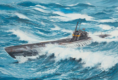 Plastic model German Submarine TYPE VII C/41 Rotaļu auto un modeļi