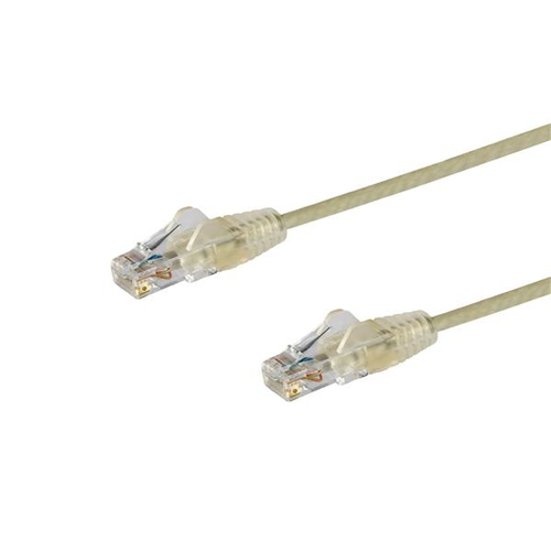 2m CAT6 Cable - Grey Slim CAT6 Patch Cord - Snagless - LSZH - Patch-Kabel - R... adapteris