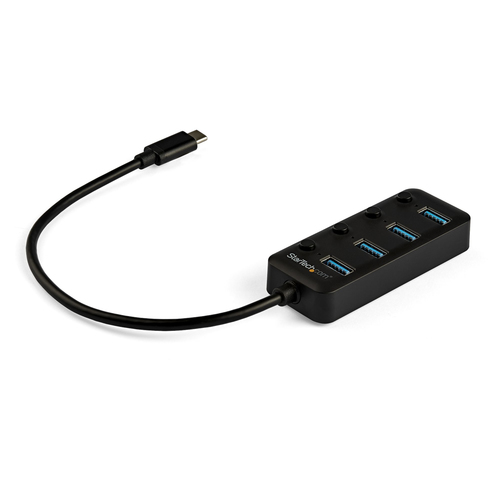 STARTECH 4-PORT USB C HUB WITH ON/OFF INDIVIDUAL ON/OFF SWITCHES Access point