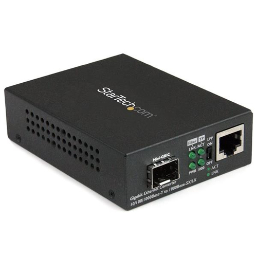 StarTech.com Gigabit Ethernet Glasfaser Medienkonverter with offenem SFP Steck... komutators