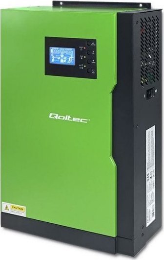 Qoltec 53886 Hybrid Solar Inverter Off-Grid 3,5kW | 100A | 24V | MPPT | Sinus nepārtrauktas barošanas avots UPS