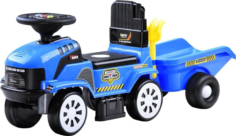 Jezdzik Traktor z przyczepa melodie niebieski (ZA3746) ZA3746 NI (5905258512549)