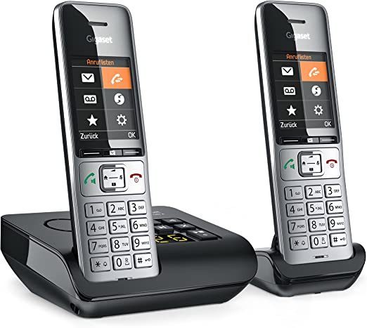 Gigaset COMFORT 500A duo silver-black telefons