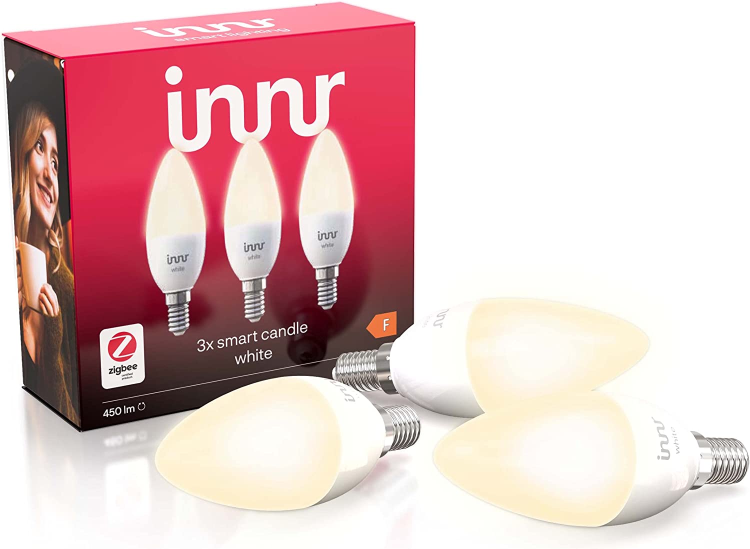 Innr Smart Candle White E14, LED lamp (3 pieces, replaces 40 Watt) apgaismes ķermenis