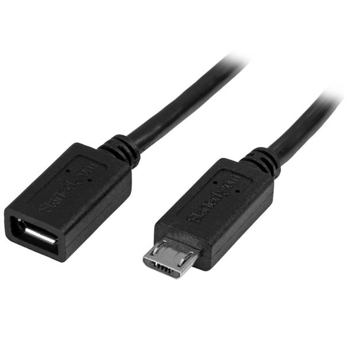 StarTech.com 20 MICRO-USB EXTENSION CABLE Micro-USB Extension Cable - 5704174067146 adapteris