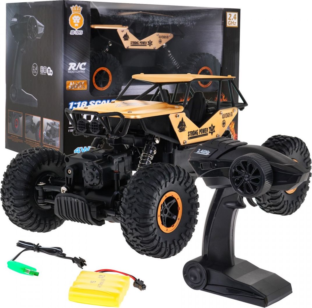 Crawler R/C MONSTER 1:18 Zloty ZRC.699-102.ZLO (5903864950328) Radiovadāmā rotaļlieta