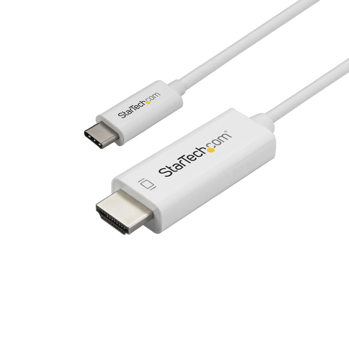 Kabel USB StarTech USB HDMI, 1m, Bialy (CDP2HD1MWNL) USB kabelis