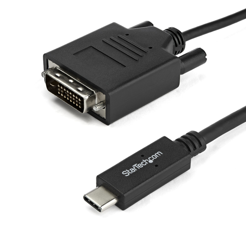 StarTech.com 1M USB-C TO DVI CABLE 1920 x  1200 - Black 3.3 ft. (1 m) adapteris