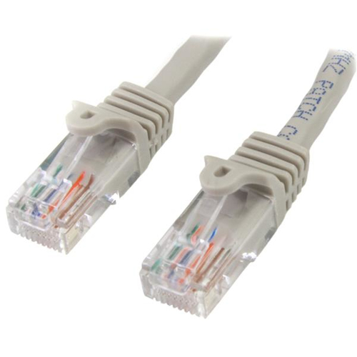 StarTech.com 10m Cat5e Ethernet Netzwerkkabel Snagless mit RJ45 - Grau (45PAT... kabelis, vads