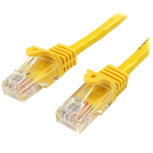 StarTech.com 10m Cat5e Ethernet Netzwerkkabel Snagless mit RJ45 - Gelb (45PAT... kabelis, vads