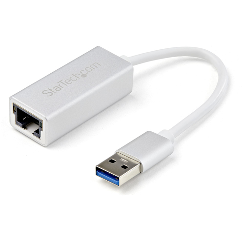 Kabel USB StarTech USB 3.0 NETWORK ADAPTER-SILVER (USB31000SA) USB kabelis