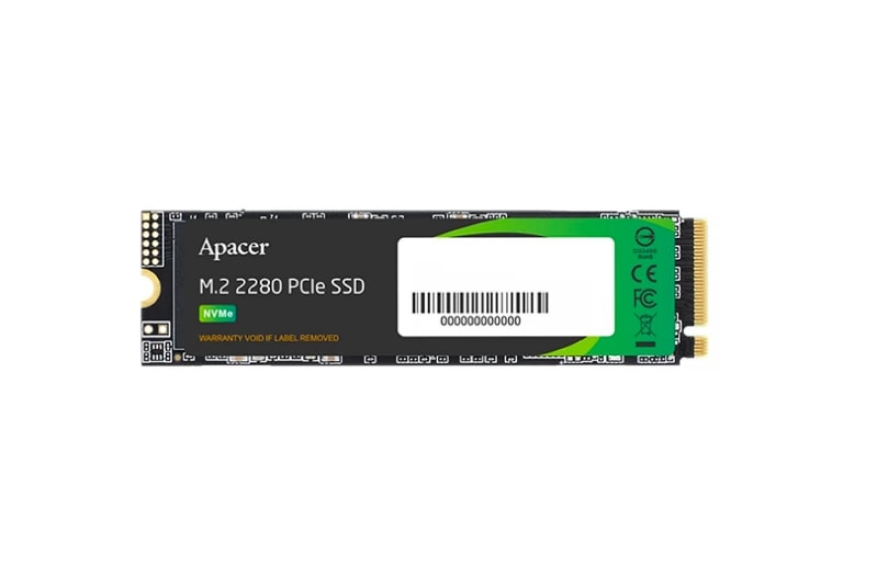 Dysk SSD Apacer AS2280P4X 1 TB M.2 2280 PCI-E x4 Gen3 NVMe (AP1TBAS2280P4X-1) SSD disks