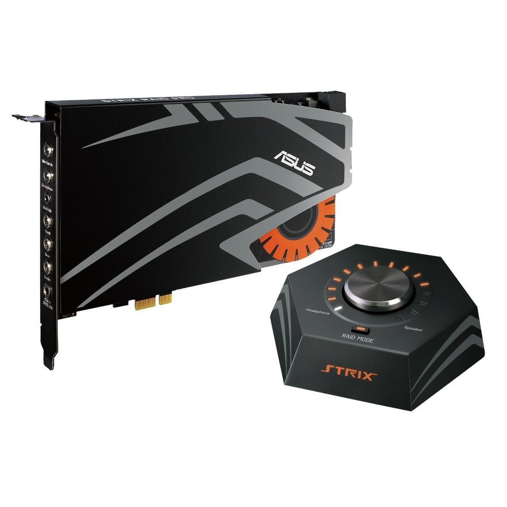 Asus 90YB00H0-M1UA00 STRIX RAID DLX 7.1 PCIE GAMING SOUND CARD skaņas karte