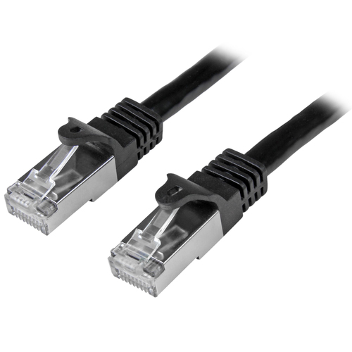 StarTech.com N6SPAT3MBK 3m Cat6 SF/UTP (S-FTP) black Netzwerkkabel (N6SPAT3... adapteris