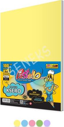 Pastello Papier ksero A4 80g mix kolorow 100 arkuszy AA092PTL (5903111839062) papīrs