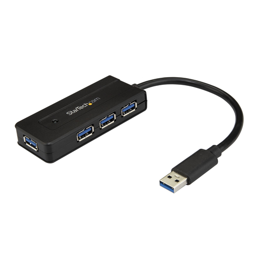 StarTech.com ST4300MINI USB 3.0 (3.1 Gen 1) Type-A 5000Mbit/s Black Schnitt... USB kabelis