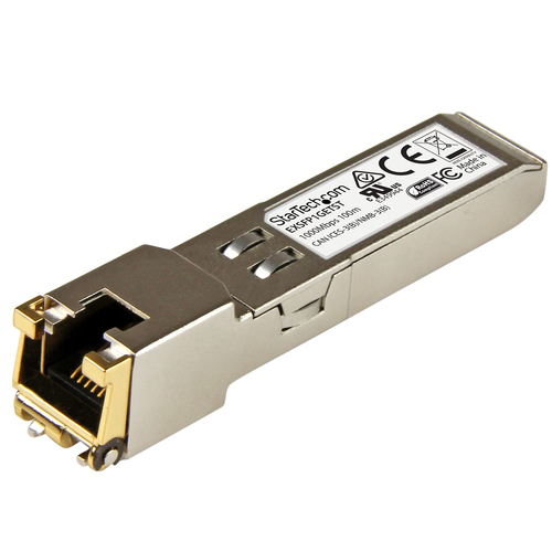 Juniper EX-SFP-1GE-T kompatibel SFP Transceiver Modul - 10/100/1000BASE-T (EX... datortīklu aksesuārs