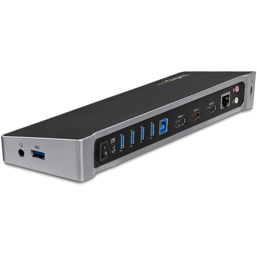 Izpārdošana - StarTech Triple Monitor USB 3.0 Laptop Docking Station - 4K HDMI, 2x DisplayPort - USB Dock dock stacijas HDD adapteri