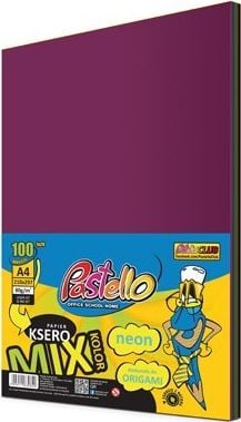 Pastello Papier ksero A4 80g mix kolorow 100 arkuszy AC267PTL (5902385953511) papīrs