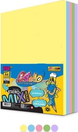 Pastello Papier ksero A4 80g mix kolorow 250 arkuszy AC268PTL (5902385953528) papīrs