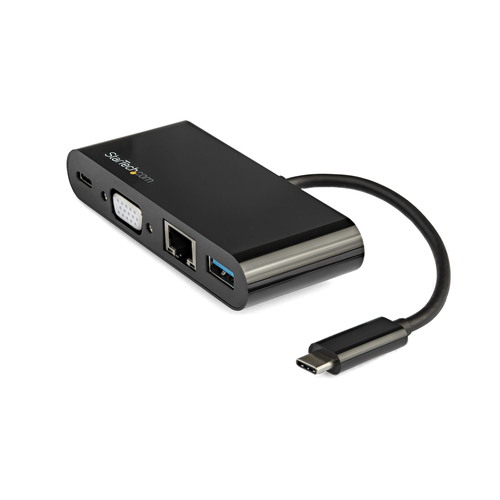 Adapter USB StarTech StarTech USB C VGA MULTIPORT ADAPTER/USB PD CHARGING 60W USB 3.0 GBE