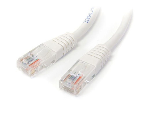 StarTech.com 15m Cat5e RJ45 UTP Patchkabel - Cat 5e Netzwerkkabel - white (M45... adapteris