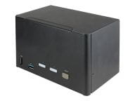 2 Port Quad Monitor DisplayPort KVM Switch - 4K 60 Hz UHDR - DP 1.2 KVM Switc... KVM komutators