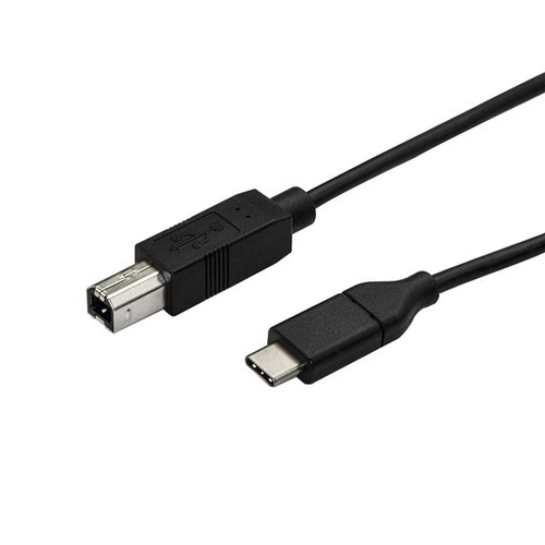 StarTech.com USB-C auf USB-B Druckerkabel - St/St - 0,5m - USB 2.0 (USB2CB50CM) kabelis, vads