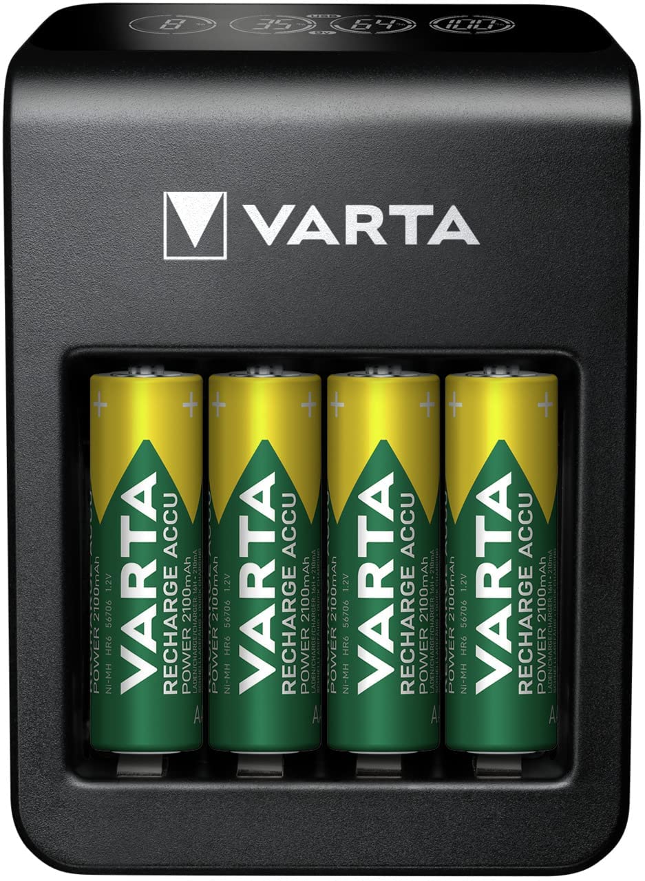 Varta LCD Smart Charger+ incl. 4 Batteries 2100 mAh AA