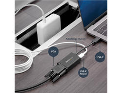 StarTech.com USB-C auf VGA Adapter with USB Stromversorgung - 2048x1280 (CDP2V... adapteris