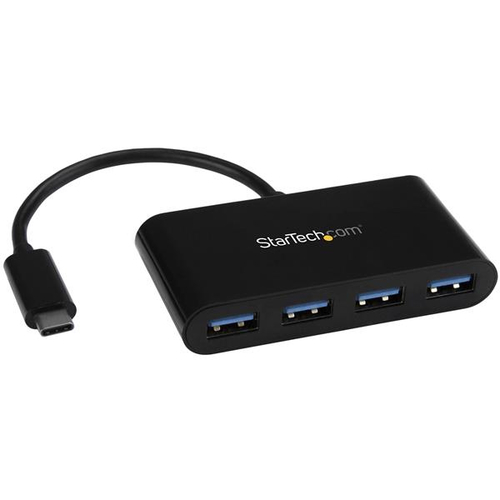 StarTech.com HB30C4AB USB 3.0 (3.1 Gen 1) Type-C 5000Mbit/s black Schnittst... tīkla karte