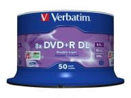 50 x DVD+R DL - 8.5 GB (240 Min.) 8x  43758 (0023942437581) matricas