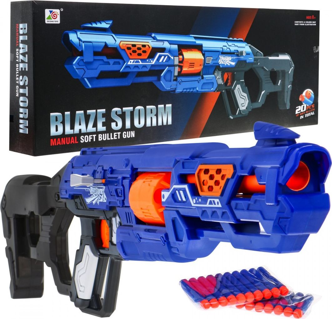 Blaze Storm Karabin Niebieski ZMI.ZC7105 (5903864951554) Rotaļu ieroči