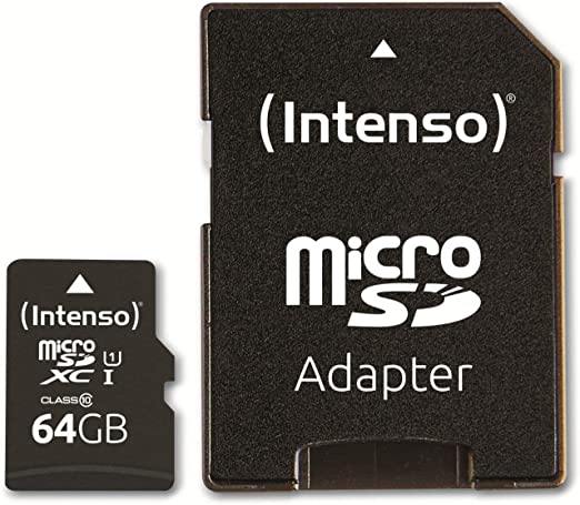 Intenso microSDXC           64GB Class 10 UHS-I U1 Performance atmiņas karte
