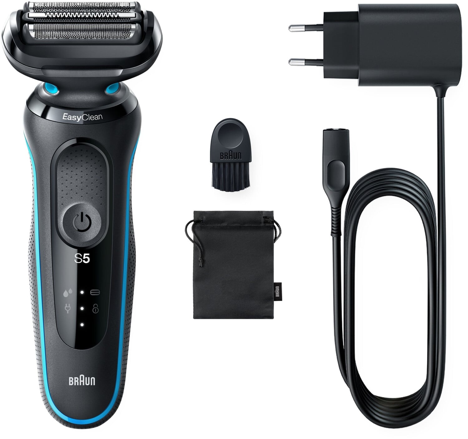 Braun Series 5 51-M1000s, razor (black/turquoise) Vīriešu skuveklis