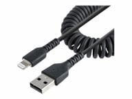 50cm USB auf Lightning Kabel, Spiralkabel, MFi zertifiziert, Schnellladekabel... adapteris