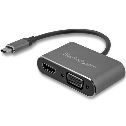 STARTECH USB-C TO VGA AND HDMI ADAPTER . kabelis, vads