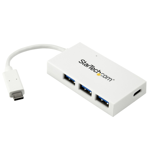 StarTech.com 4 Port USB-C Hub - USB C and 3x USB-A - USB 3.0 Hub - Wei (HB30... tīkla iekārta