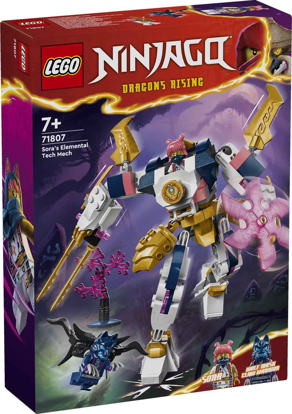 LEGO Ninjago 71807 Soras Elemental Tech Mech LEGO konstruktors