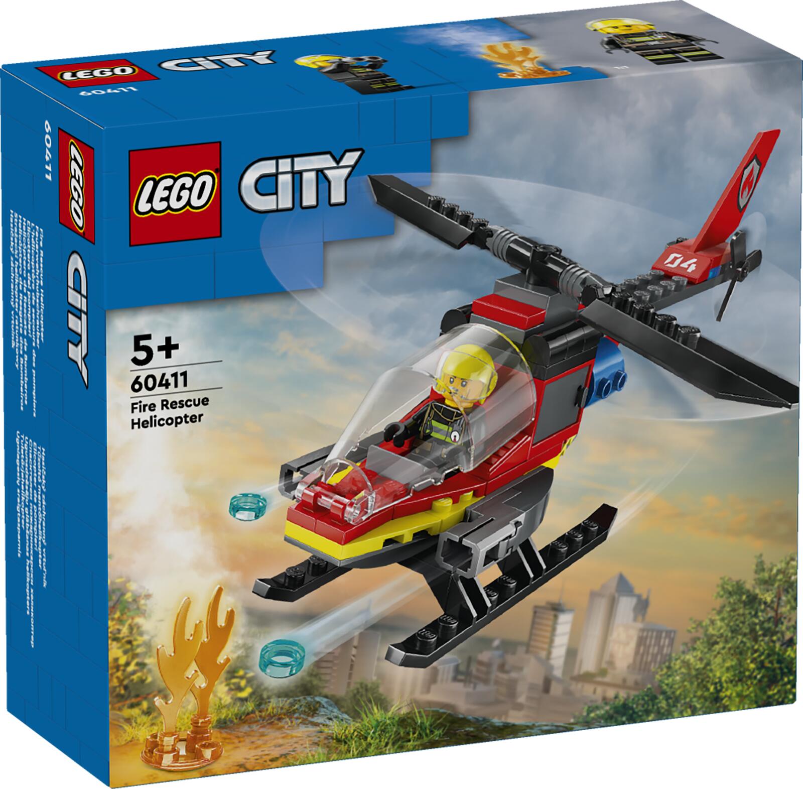 LEGO City 60411 Fire Rescue Helicopter LEGO konstruktors