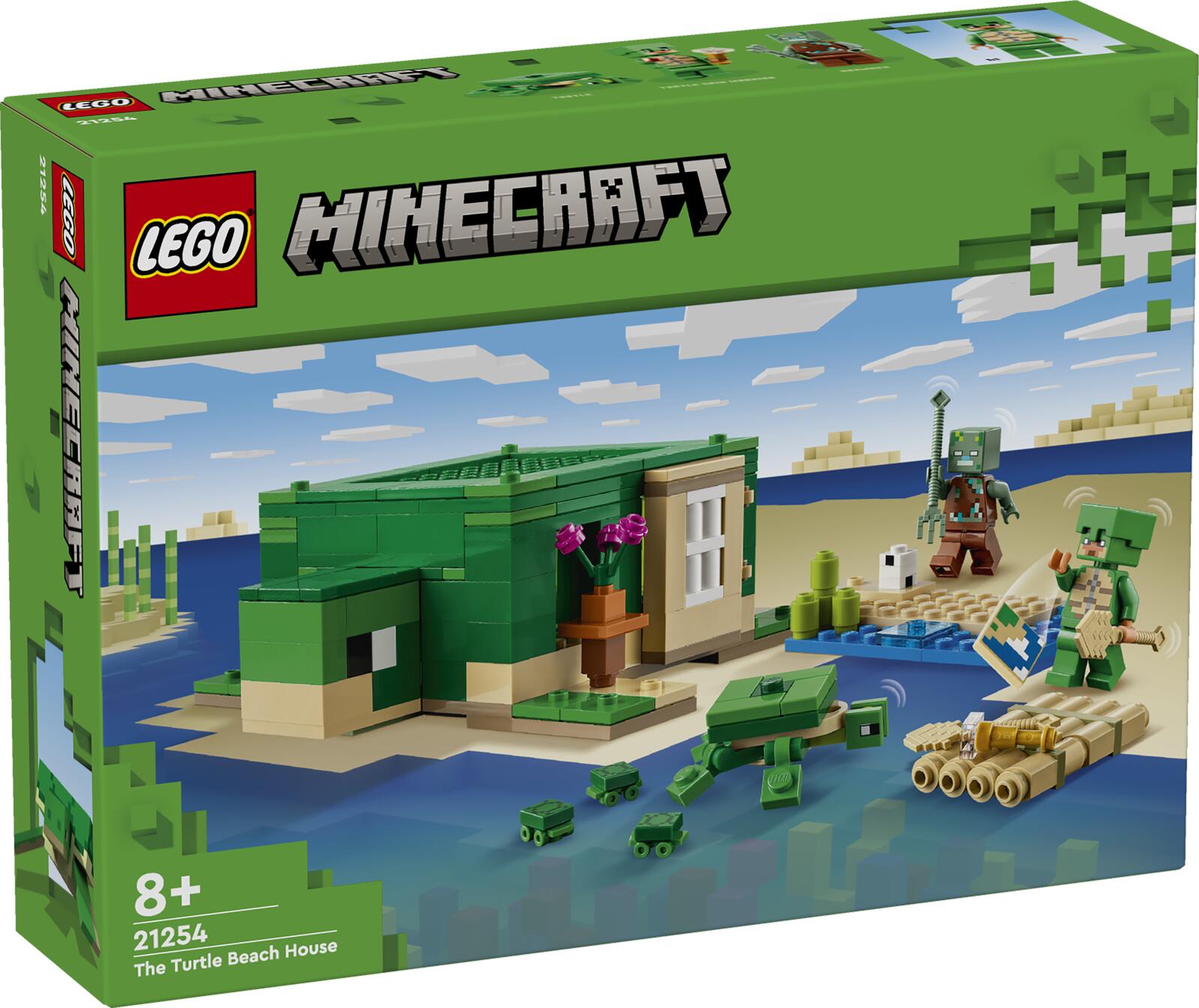 LEGO Registered  Minecraft Trademark  21254 Das Schildkrotenstrandhaus 21254 (5702017583303) LEGO konstruktors