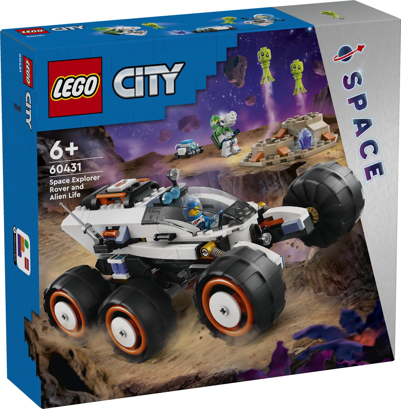 LEGO City 60431 Space Explorer Rover and Alien Life LEGO konstruktors