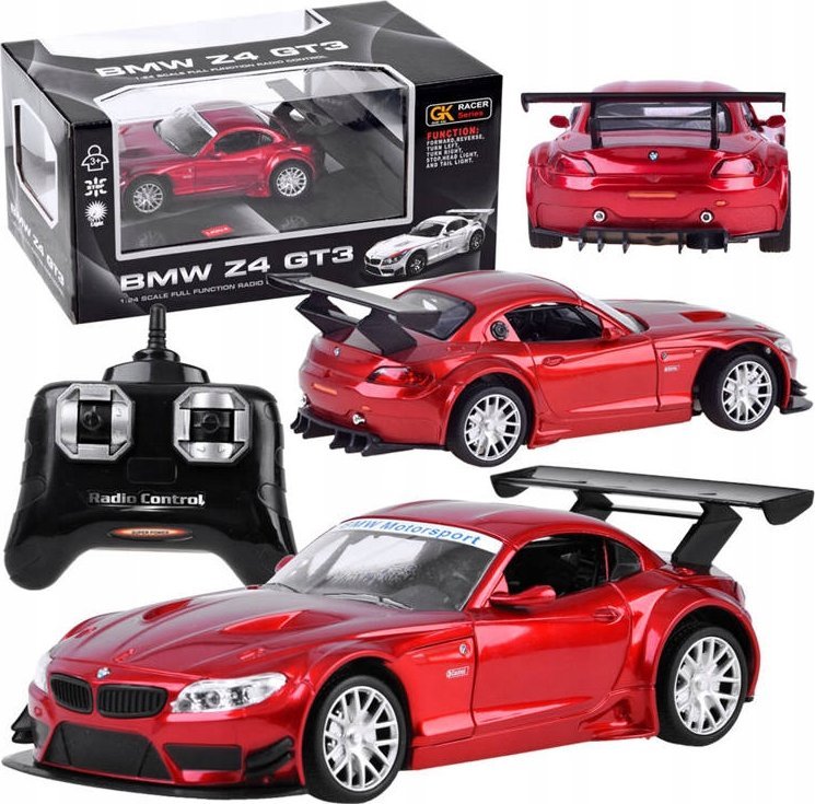 Jokomisiada Remote controlled sports car BMW Z4 remote control 1:24 RC0347 Rotaļu auto un modeļi