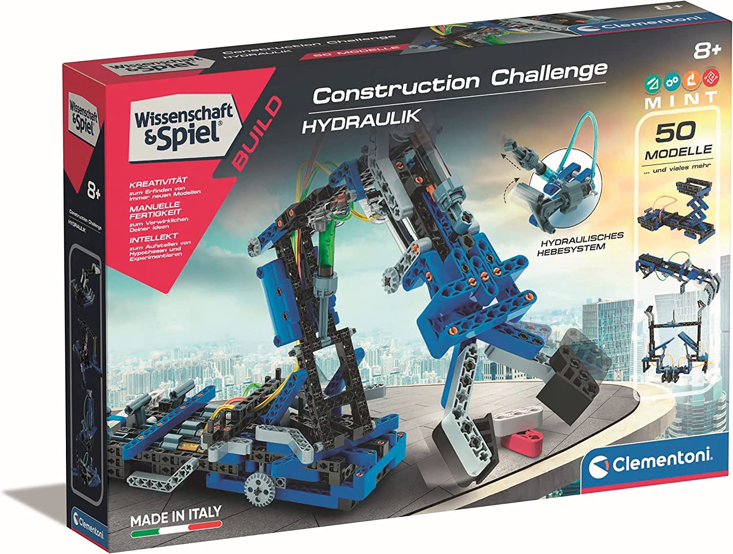 Clementoni Construction Challenge - hydraulics, construction toys 59279 (8005125592791) bērnu rotaļlieta