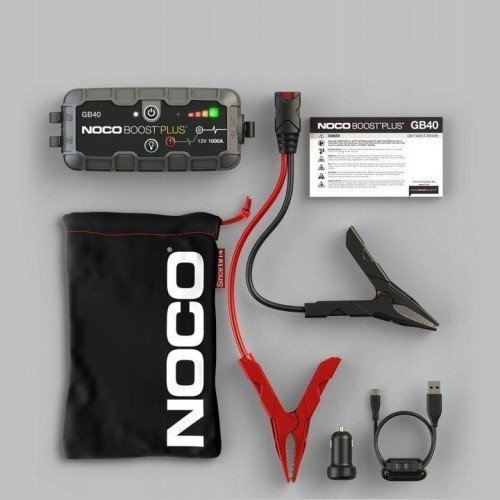 NOCO GB40 Boost 12V 1000A Jump Starter starter device with integrated 12V/USB battery Powerbank, mobilā uzlādes iekārta